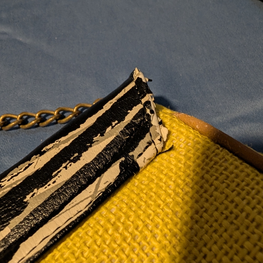 Mossimo Supply Co. Yellow And Black Clutch View 4